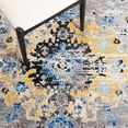 thumbnail image 6 of SAFAVIEH Madison Caden Floral Bordered Area Rug, Grey/Gold, 6'7" x 6'7" Round, 6 of 7