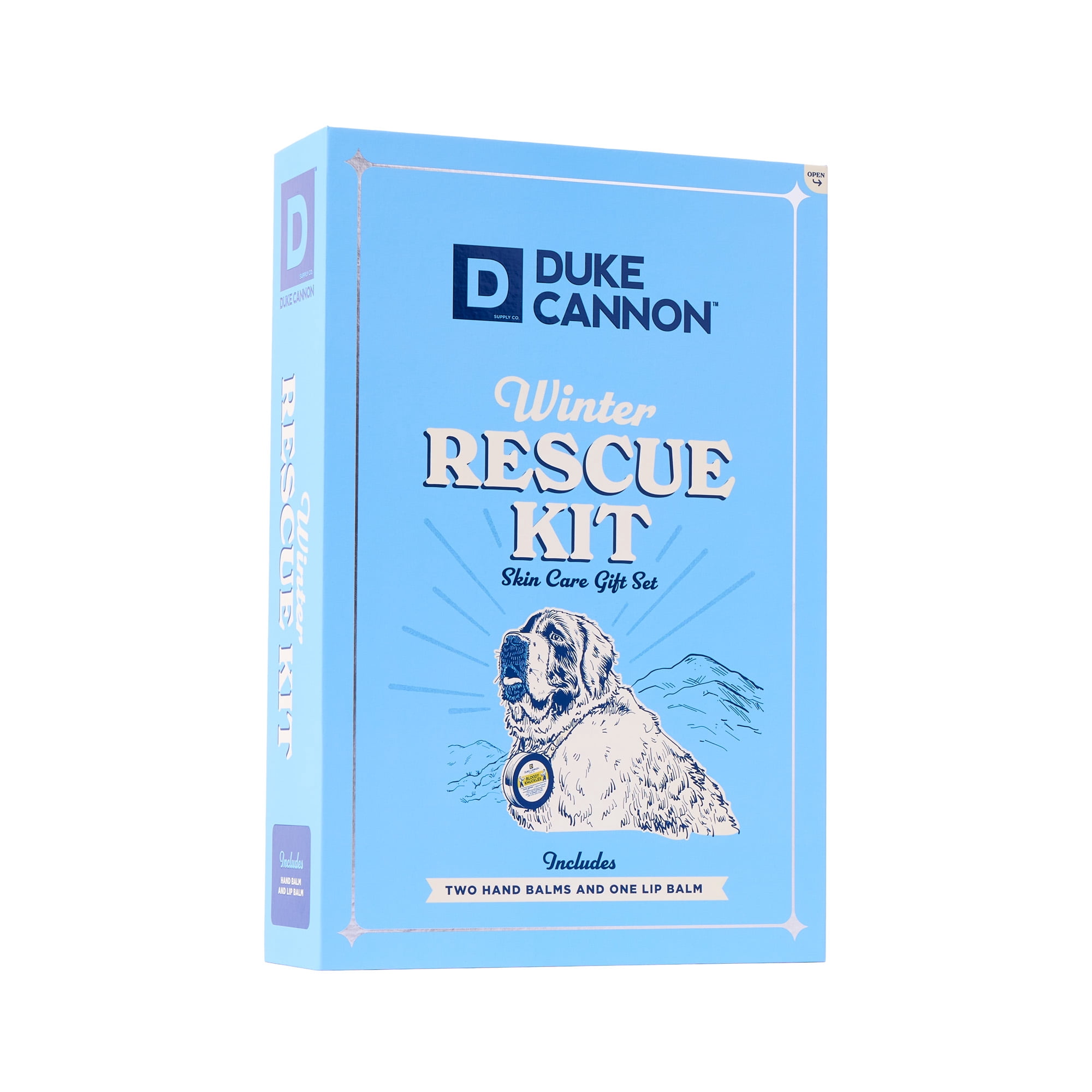 (6 pack) Duke Cannon Men's Winter Rescue Gift Set: Hand Repair & Lip Balm, 3 Pieces