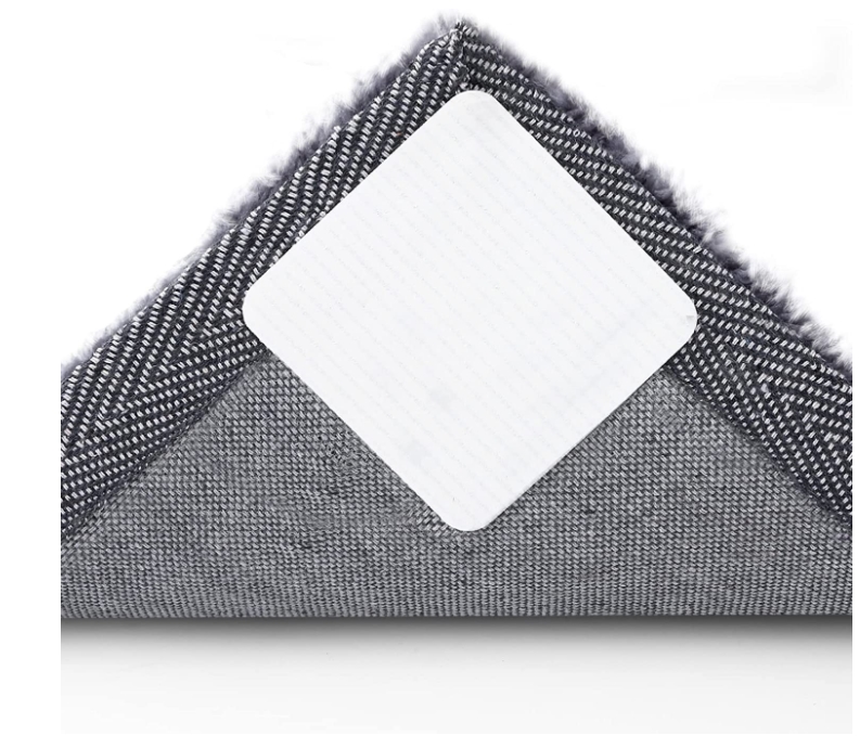 Topboutique Rug Grippers,4 Pcs Rug Gripper for Hardwood Floors,Anti Slip Carpet Pads for Tile