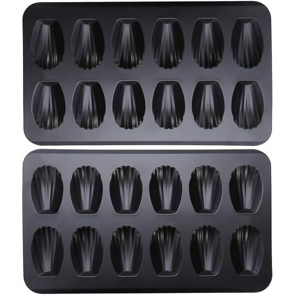 Expérience Élégante de Confiserie Française, Moule à Madeleine Antiadhésif avec Construction en Acier au Carbone, Cuisson Uniforme et Plateaux de Biscuits Madeleine Robustes pour des Créations Culinaires Inoubliables
