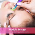 thumbnail image 3 of Set of 3 Eyelash Extension Tweezers Curved False Eyelash Tweezers Stainless Steel Precision Tweezers-Rainbow, 3 of 4