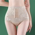thumbnail image 6 of LNWUY Men's Tummy Control Shapewear Underwear High Waist Body Shaper Slimmming Girdle Waist Trainer Lace Briefs Beige XL, 6 of 9
