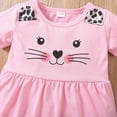 thumbnail image 7 of HCNTES Toddler Girl Daily Set Cat Print Peplum Tee and Leggings 2 Piece Ideal for After School Play and Casual Wear, 7 of 7