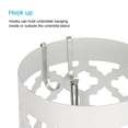 thumbnail image 4 of Round Umbrella Stand Rack Metal Umbrella Holder with Drip Tray For Home Office Decoration,White, 4 of 5