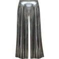 thumbnail image 1 of Plus size Extra Tall Silver Metallic Slinky Palazzo Pants, 1 of 4