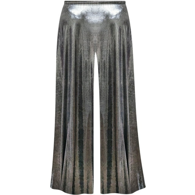 Melia Batwing Top in Metallic Slinky Black