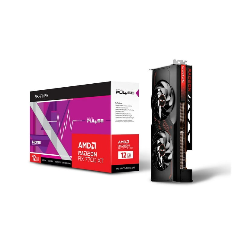 SAPPHIRE PULSE Radeon RX 7700 XT 12GB GDDR6 Graphics GPU