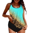 thumbnail image 1 of Aayomet Womens Swimsuits Conservative Tankini Plus Size Swimsuit Split Bikini (Green, XXL), 1 of 4