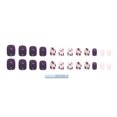 thumbnail image 3 of dianhelloya Nail Art Supplies 1 Set Fake Nails Seamless Removable Frosted Finished Nail Enhancement Stickers for Manicure Store (F), 3 of 8