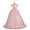 Pink01, variant on LYMAYTER Flower Girl Lace Princess Dresses Teenagers Tulle Wedding Evening Dress Little Girls Short Sleeve Printed A-Line Party Gown for 2-14 T