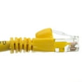 thumbnail image 3 of Cat6 Ethernet Cable, 24AWG, RJ45 Gold Plate Connector, ETL, 4 Pair Stranded Copper, Snagless Mold Boot Unshielded Twisted Pair (UTP) Internet Network Patch Cable, 14 Foot, Yellow, CableWholesale, 3 of 6