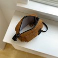 thumbnail image 1 of Corduroy Shoulder Bag Solid Color Women Handbag Adjustable Strap Female Satchels, 1 of 10