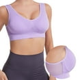 thumbnail image 4 of BAODANN Like Hot Cakes Hollow Sport Breathable Sport Comfortable Wireless Women Sport Underwear Bra Seamless Yoga Bras for Women Tops Size Small Cute Workout Tops Apparel Yoga Clothes for, 4 of 4