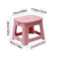 thumbnail image 3 of Home Folding Step Stool, Space Saving Small Stool, Lightweight Step Stool for Kitchen, Bathroom, Living Room and Outdoor, Sturdy Stool Enough to Support Adults, 3 of 6
