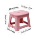 thumbnail image 2 of Taburete pequeño plegable | Asiento plegable de plástico liviano que ahorra espacio para oficina en casa al aire libre | Taburete plegable portátil compacto | Fuerte capacidad de carga | 1 Pieza |, 2 of 5