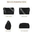 thumbnail image 5 of URSOFINE Quilted PU Leather Crossbody Bag for Women - Multi-Pocket Shoulder Bag with Adjustable Geometric Strap, 5 of 8