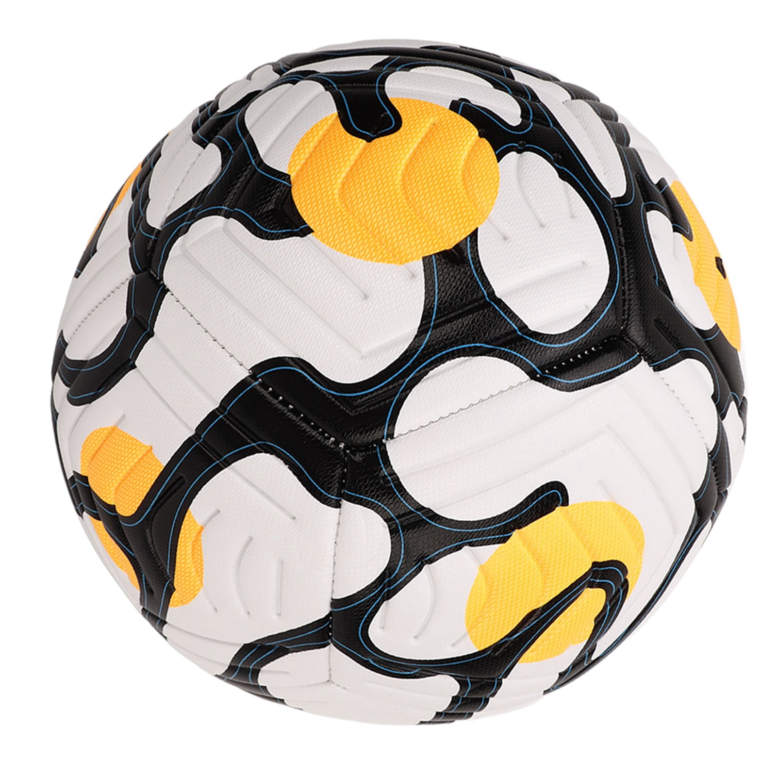 BIMZUC No. 5 Soccer Indentation Adult Training Soccer Standard English Football Size 5 (27 inches / 68.5 cm) Orange