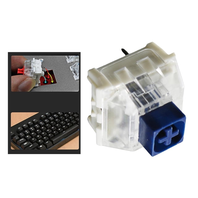 Interruptores de caja para teclados mecánicos para juegos Resistente al polvo perfke Interruptores de teclados