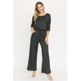 thumbnail image 2 of Eloges Women's 3/4 Sleeve Tie-Back Jumpsuit, 2 of 7