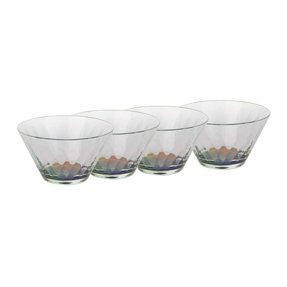 Mind Reader RSAL4-CLR Small Acrylic Multi-Purpose Bowls 4-Pack