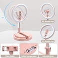 thumbnail image 2 of Ring Light Selfie Ring Light with Foldable Stand and Mobile Phone Holder, Dimmable Live Light 3 Light Modes and 10 Brightness Levels, for Tiktok, Youtube, Video Recording, 2 of 7