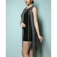 thumbnail image 2 of Modern 1920's 20s Speakeasy Mystery Theme Inspired Party Dresses Grey, 2 of 3