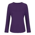 thumbnail image 5 of hotojiny Long Sleeve Tops for Women Fall Casual Crew Neck Pullover Shirts Basic Knit Tunic Tops Lightweight Base Layer, 5 of 7