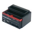 thumbnail image 1 of Hard Drive Docking Station USB 2.0 to External HDD with 2-Port Hub, Offline Clone Function for 2.5 Inch & 3.5 Inch HDD SSD I/II/II,Card Reader TF//XD/CF/MS/M2, 1 of 7