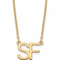 thumbnail image 1 of Ss/Gold Plated Sterling Silver/Gold-Plated Large 2 Necklace (18 X 15.17) Made In United States -Jewelry By Sweet Pea, 1 of 6