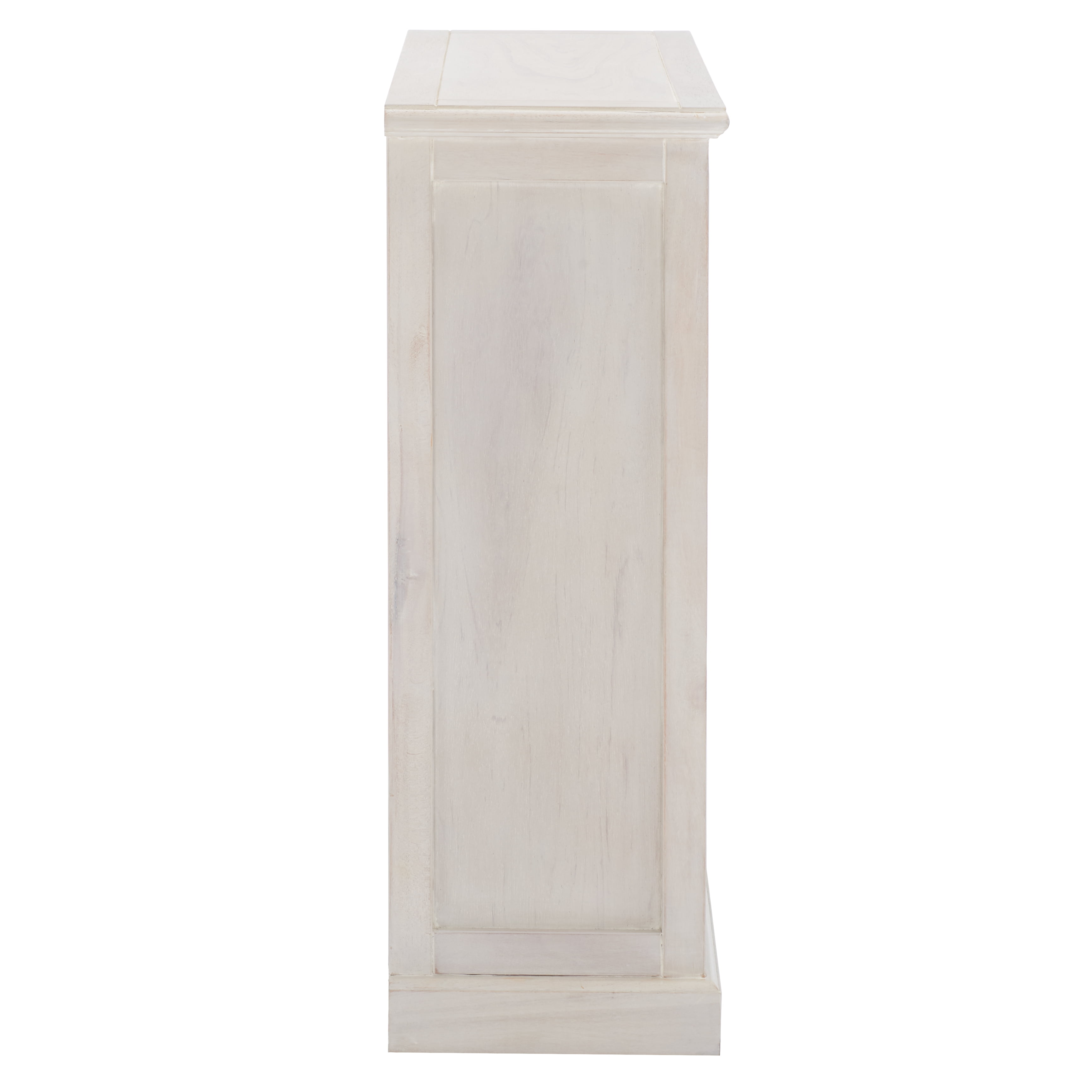 SAFAVIEH Maralah Country Transitional Bookcase with 5 Shelves, White Wash (25 in. W x 10.6 in. D x 30.1 in. H)