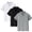 #A14-Gray, variant on Abcomgle 3 Pcs Boys Golf Shirts Size 8-10 Short Sleeve Pique Polo Shirts Button Down Solid Color School Uniform Shirts Summer Collared Tshirts for Kids Boys