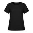 thumbnail image 4 of LiMoi Womens Summer Shirts Womens Summer Tops with Short Sleeves Womens T Shirts Cheap Plain Shirts Tops for Women Summer Loose Fit, 4 of 9
