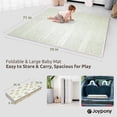 thumbnail image 6 of Joypony 79 x 71 Large Baby Play Mat for Floor, 0.4 in Thick Reversible XPE Foam, Foldable Waterproof Playmat for Babies and Toddlers, 6 of 11