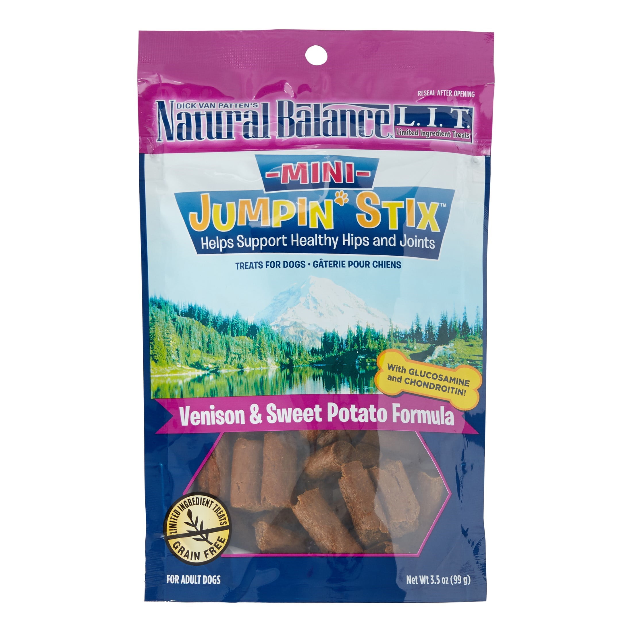 Natural Balance LIT GrainFree Mini Jumpin' Stix Venison & Sweet Potato