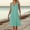 Mint Green, variant on asdoklhq Long Sleeve Dress Fashion Women Summer Casual V-Neck Sleeveless Solid Long Dress Army Green L