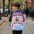 thumbnail image 4 of Aplkyhs Panda Star 17 Inch Backpack for Age 6-12 Lightweight Water Resistant School Bag for Kids Elementary School Travel, 4 of 7