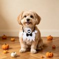 thumbnail image 6 of Halloween Pet Bandana Skeleton Ghost Pumpkin Dog Triangular Scarf Saliva Towel Porch Holiday Outfit Accessories, 6 of 6