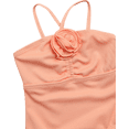 thumbnail image 5 of Jessica Simpson Girls' One-piece Ruched Rosette Swimsuit, 5 of 6