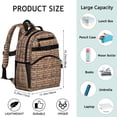 thumbnail image 3 of Waterproof School Backpack for Book Lovers - Ergonomic Travel Daypack with Spine-Protecting Design, Breathable Padded Straps & Multiple Pockets - Durable Book Bag for Teens, Students & Commuters, 3 of 3