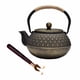 thumbnail image 3 of Tetera de hierro fundido, tetera con infusor, tetera japonesa para hervir agua caliente para parrilla, restaurante, cocina, hogar, 3 of 9