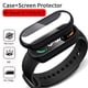 thumbnail image 2 of Funda protectora de pantalla 2 en 1 para Xiaomi Mi Band 9, 8, 7, 6, 5, 4, 3, funda y película, cobertura total, para Mi Band 6, 7, 5, 4 y NFC, 2 of 5