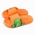 thumbnail image 5 of TOWED22 Boys Girls Cloud Unicorn Slide Sandals Non-slip Comfy Cushioned Thick Sole Shower Pool Slippers Summer Beach Water Shoes Indoor & Outdoor(Orange,1), 5 of 5