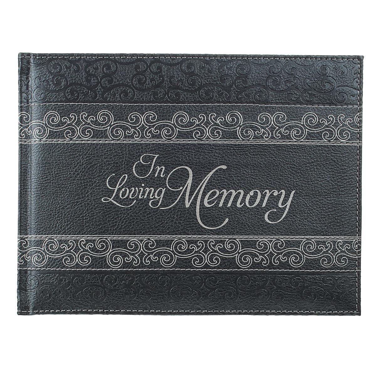 Guest Book in Loving Memory Charcoal (Hardcover) - Walmart ...