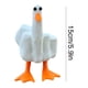 thumbnail image 2 of 2/3/4/7 Uds. Esculturas de pato con dedo medio pato pequeño para césped de Patio, 2 of 8