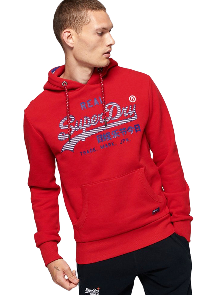 vintage logo racer hoodie