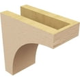 thumbnail image 5 of 4"W x 8"D x 8"H Classic Stockport Rough Cedar Woodgrain TimberThane Corbel, Primed Tan, 5 of 6