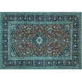thumbnail image 1 of Ahgly Company Indoor Rectangle Persian Light Blue Traditional Area Rugs, 2' x 4', 1 of 4