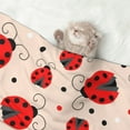 thumbnail image 2 of Pofeuu Red Ladybug Print Puppy Blanket,Dog Blankets,Pet Blanket Cozy Cat Blankets for Indoor Cats, Fuzzy Pet Blanket for Kitten Doggy Dog Blankets-Small, 2 of 8