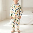 thumbnail image 5 of Spazoro Toddler Kids Girls 2PC 100% Cotton Ouifit Sets, Long Sleeve Fall Winter Cute Print Soft & Comfy Casual Shirts and Pants for Loungewear Multicolor Size 8-9, 5 of 7