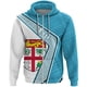 thumbnail image 3 of Sudadera con capucha y cremallera con emblema nacional de la bandera de Fiji, sudadera con estampado 3D, sudaderas unisex para hombres y mujeres, sudadera con capucha de gran tamaño, jerséis de moda p, 3 of 5
